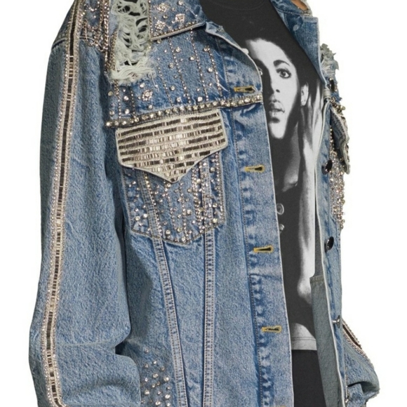 Alice & Olivia Denim Jacket - Picture 2 of 8